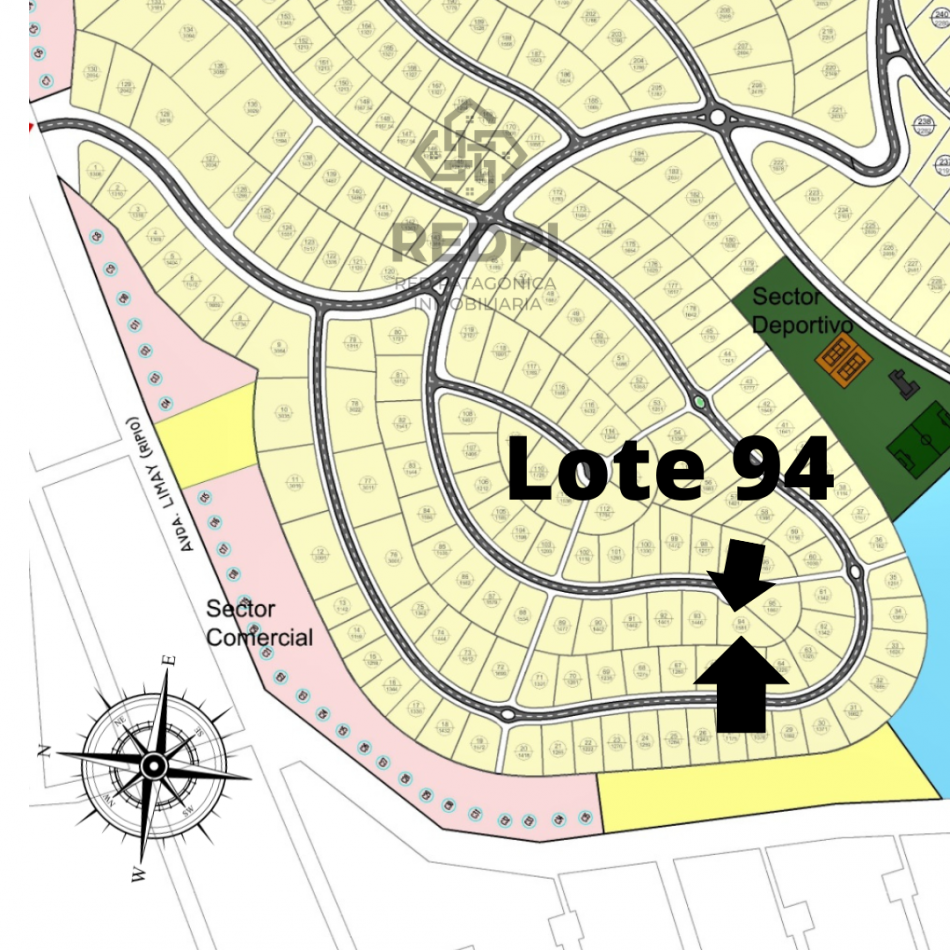 Lote con vista panoramica al Lago y Cordillera en Barrio Privado Barrancas de Dina Huapi