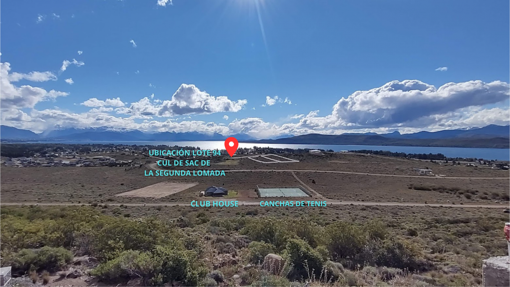 Lote con vista panoramica al Lago y Cordillera en Barrio Privado Barrancas de Dina Huapi