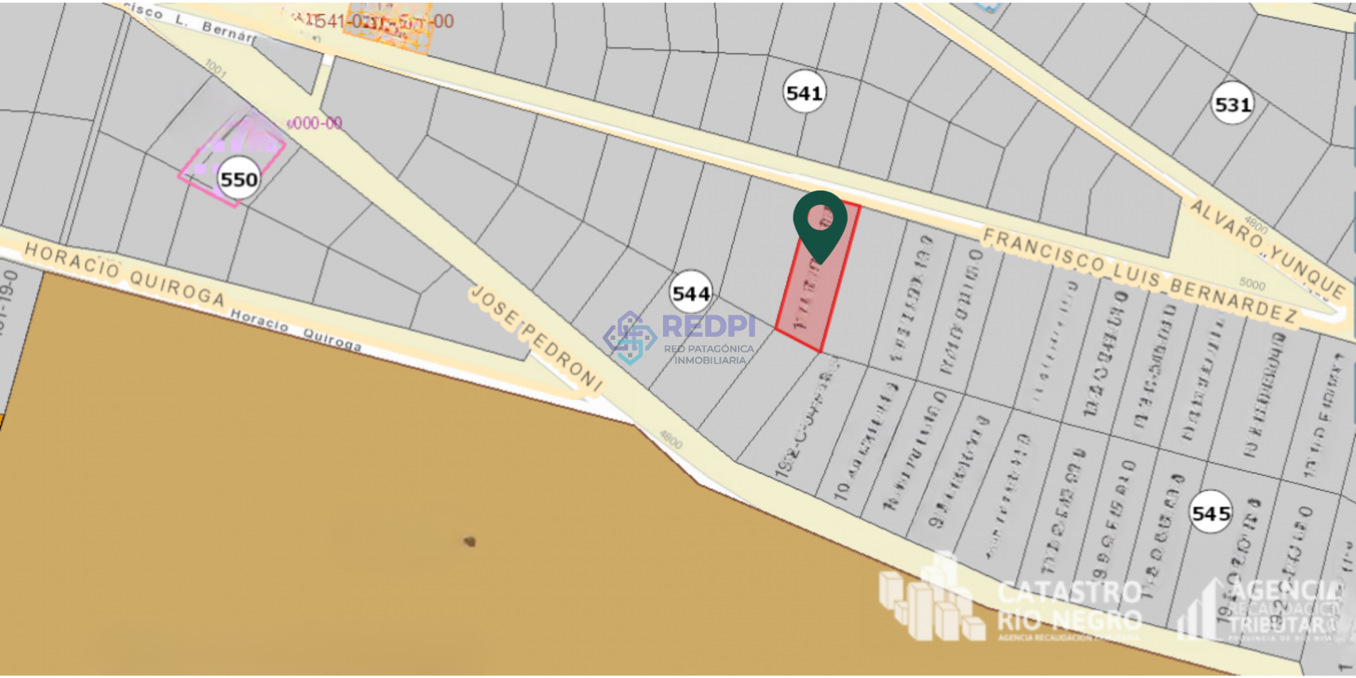 Lote en ladera Norte del Cerro Otto 