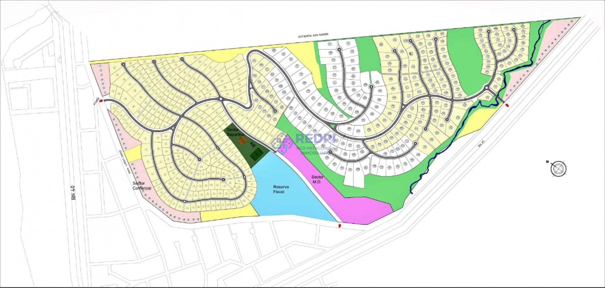 Lote plano en Barrio Privado Barrancas de Dina Huapi L. 151