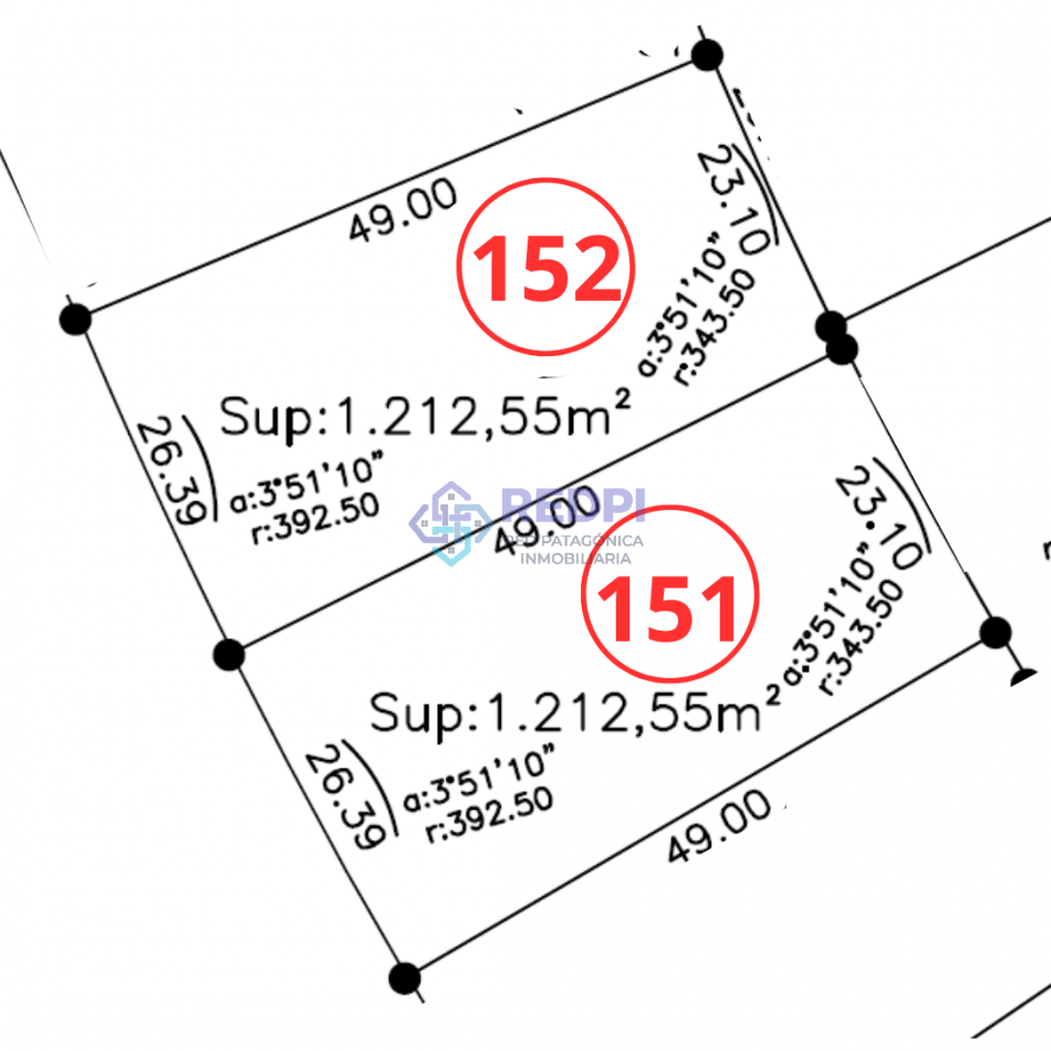 Lote plano en Barrio Privado Barrancas de Dina Huapi L. 151