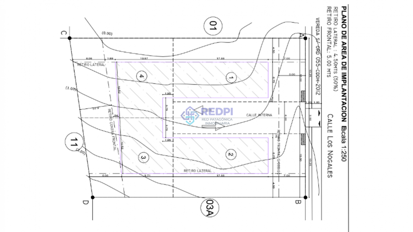 Lotes en Dinehue, Dina Huapi,  de 275 m2 a 297 m2