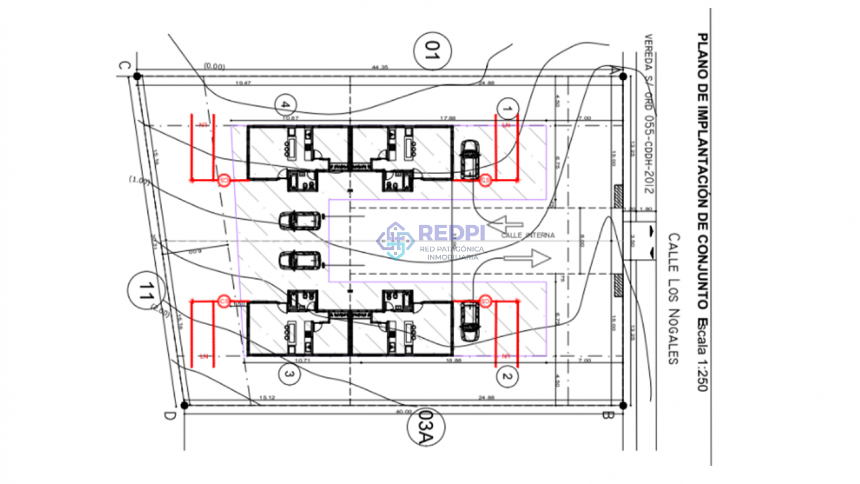 Lotes en Dinehue, Dina Huapi,  de 275 m2 a 297 m2